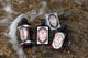 Pine tar soap products in a flowing stream.