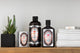 The Original Bundle of pine tar products sit on a shelf.